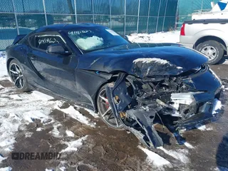 2021 Toyota GR Supra 3.0 with VIN WZ1DB0C03MW044148, listed as a IAAI auction lot 41413627 with 9,590 mi miles. Bid and sale history available at carsss.com. Image 1.