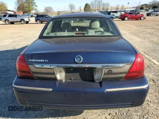 2006 Mercury Grand Marquis LS Premium with VIN 2MEFM75V76X627623, listed as a Copart auction lot 49158575 with 128,066 mi miles and Salvage Title. Bid and sale history available at DreamBid. Image 6.