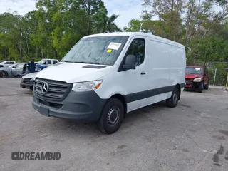 2024 Mercedes-Benz Sprinter Cargo with VIN W1Y4KBHY4RT175862, listed as a IAAI auction lot 41347055 with 21,566 mi miles and . Bid and sale history available at carsss.com. Image 17.