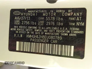 2014 Hyundai Equus Ultimate z VIN KMHGH4JH8EU080789, wystawiony jako IAAI lot #41781207 z przebiegiem 113 032 mil mil oraz . Historia ofert i sprzedaży dostępna na DreamBid. Obrazek 9.