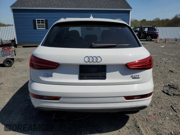 2018 Audi Q3 Premium with VIN WA1ECCFS7JR019255, listed as a Copart auction lot 54581155 with 76,923 mi miles and Salvage title. Bid and sale history available at DreamBid. Image 6.