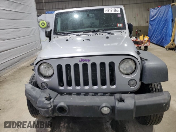 2015 Jeep Wrangler Unlimited Willys Wheeler with VIN 1C4BJWDGXFL503056, listed as a Copart auction lot 47191265 with Not Provided miles and Salvage Title. Bid and sale history available at DreamBid. Image 5.