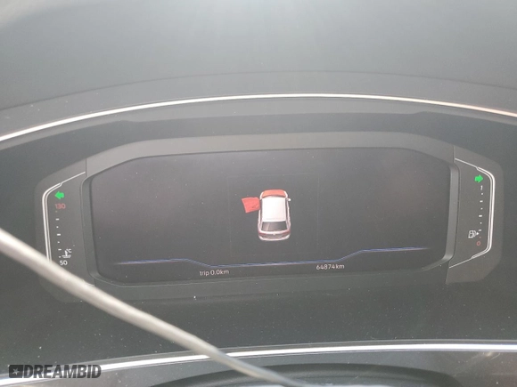 2020 Volkswagen Tiguan SEL Premium R-Line with VIN 3VV4B7AX3LM136562, listed as a Copart auction lot 88362535 with 64,874 mi miles and Salvage Title. Bid and sale history available at carsss.com. Image 9.