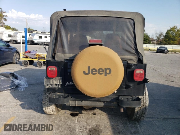 1995 Jeep Wrangler S with VIN 1J4FY19P0SP266468, listed as a Copart auction lot 74011814 with 269,912 mi miles and Salvage Title. Bid and sale history available at carsss.com. Image 6.