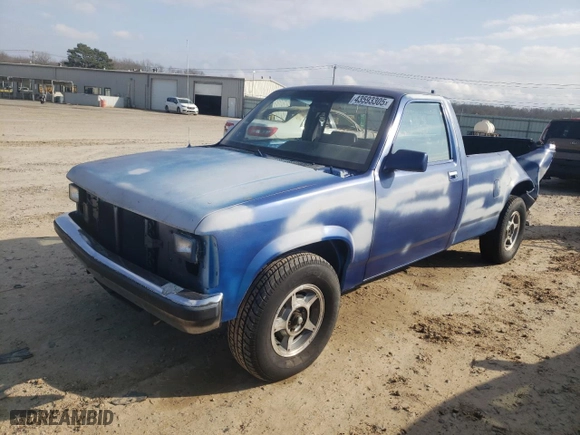 1990 Dodge Dakota "S" with VIN 1B7GL26X6LS678184, listed as a Copart auction lot 43593305 with 210,259 mi miles and Salvage Title. Bid and sale history available at carsss.com. Image 1.