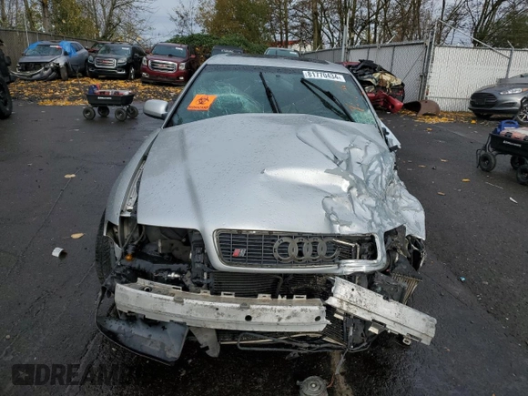 2001 Audi S4 with VIN WAURD68D61A009655, listed as a Copart auction lot 81770434 with 0 mi miles and Salvage Title. Bid and sale history available at carsss.com. Image 5.
