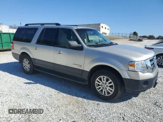 2007 Ford Expedition EL XLT with VIN 1FMFK15577LA21026, listed as a Copart auction lot 43594955 with 187,414 mi miles and Salvage Title. Bid and sale history available at carsss.com. Image 4.