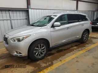 2014 Infiniti QX60 with VIN 5N1AL0MN7EC542232, listed as a Copart auction lot 52724485 with 157,682 mi miles and Salvage title. Bid and sale history available at DreamBid. Image 1.