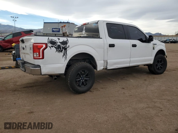 2017 Ford F-150 XL with VIN 1FTEW1E87HKD75473, listed as a Copart auction lot 85866994 with Not Provided miles and Non Repairable. Bid and sale history available at carsss.com. Image 3.