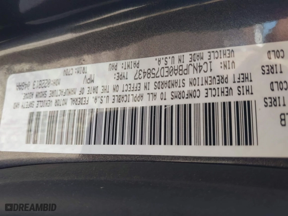 2014 Jeep Patriot Sport with VIN 1C4NJPBA0ED758437, listed as a IAAI auction lot 41532633 with 138,572 mi miles. Bid and sale history available at carsss.com. Image 9.