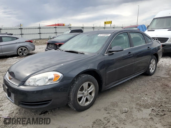 2014 Chevrolet Impala LS with VIN 2G1WA5E3XE1175822, listed as a Copart auction lot 47144095 with 122,272 mi miles and Clean Title. Bid and sale history available at DreamBid. Image 1.