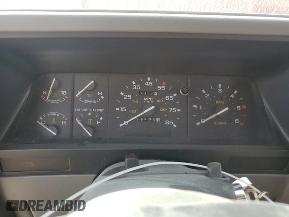 1991 Ford Ranger Splash with VIN 1FTCR10XXMTA47904, listed as a Copart auction lot 85566634 with 39,495 mi miles and Salvage Title. Bid and sale history available at DreamBid. Image 9.