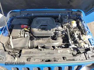 2021 Jeep Wrangler Unlimited Rubicon with VIN 1C4HJXFN0MW657623, listed as a Copart auction lot 46234085 with 32,709 mi miles and Salvage Title. Bid and sale history available at DreamBid. Image 12.
