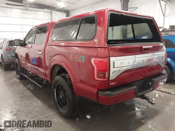 2015 Ford F-150 XLT with VIN 1FTEW1EG5FFB90898, listed as a IAAI auction lot 41617424 with 128,587 mi miles. Bid and sale history available at carsss.com. Image 3.