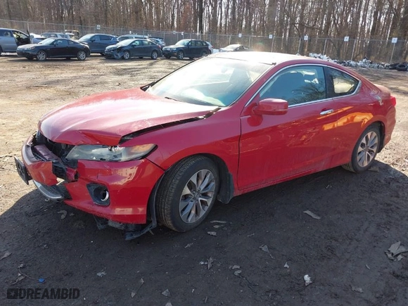 2014 Honda Accord Coupe EX with VIN 1HGCT1B78EA008211, listed as a IAAI auction lot 41445955 with 1 mi miles. Bid and sale history available at carsss.com. Image 2.