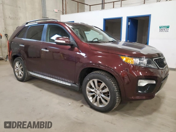 2012 Kia Sorento SX with VIN 5XYKW4A22CG297804, listed as a Copart auction lot 51800975 with 91,787 mi miles and Salvage Title. Bid and sale history available at carsss.com. Image 4.
