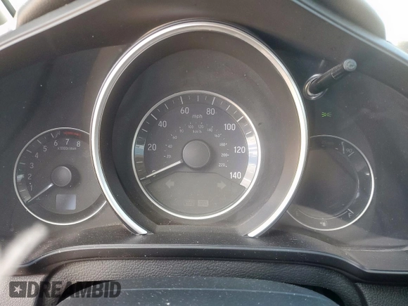 2017 Honda Fit EX with VIN JHMGK5H73HS002153, listed as a Copart auction lot 62923335 with Not provided miles and Salvage title. Bid and sale history available at DreamBid. Image 9.