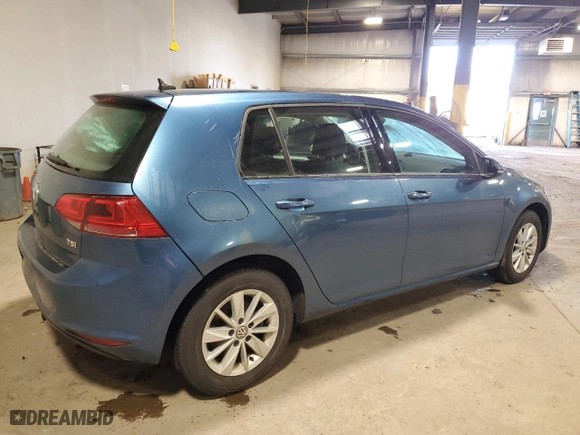 2017 Volkswagen Golf S with VIN 3VW117AU3HM037674, listed as a Copart auction lot 44219535 with 87,687 mi miles and Salvage Title. Bid and sale history available at carsss.com. Image 3.