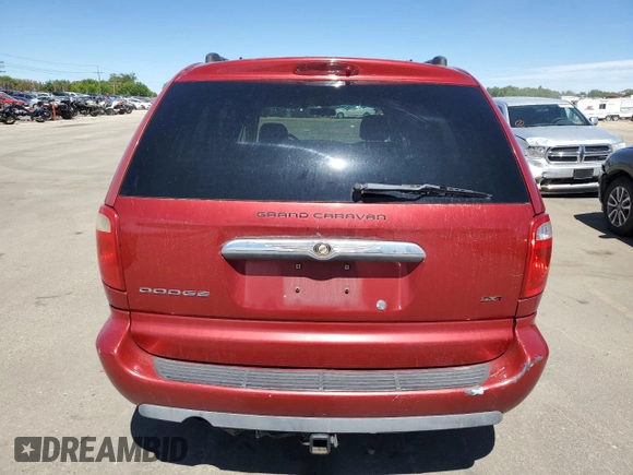 2005 Dodge Caravan SXT with VIN 2D4GP44L05R218848, listed as a Copart auction lot 61288954 with 201,265 mi miles and Salvage Title. Bid and sale history available at carsss.com. Image 6.