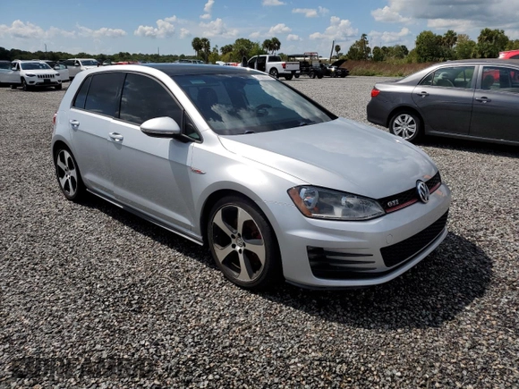 2016 Volkswagen Golf GTI SE with VIN 3VW5T7AU1GM008572, listed as a Copart auction lot 74086374 with 0 mi miles and Salvage Title. Bid and sale history available at carsss.com. Image 4.