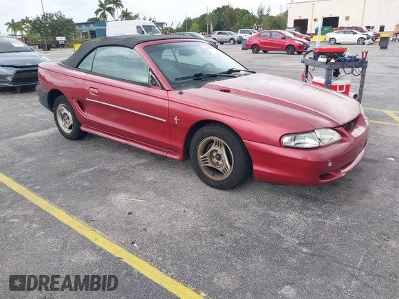1995 Ford Mustang with VIN 1FALP4447SF232808, listed as a IAAI auction lot 42625098 with 120,920 mi miles and . Bid and sale history available at DreamBid. Image 1.