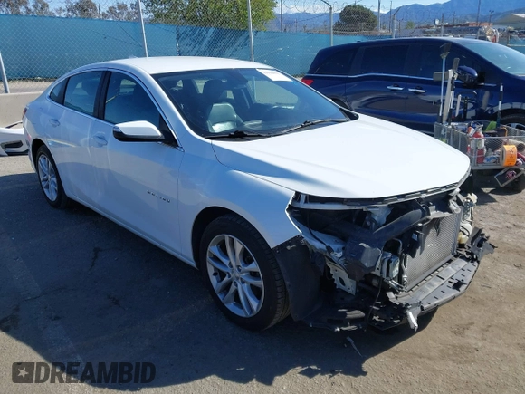 2017 Chevrolet Malibu LT with VIN 1G1ZE5ST5HF170174, listed as a IAAI auction lot 41933671 with 107,179 mi miles and . Bid and sale history available at carsss.com. Image 1.