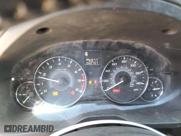 2010 Subaru Outback Premium z VIN 4S4BRCGC5A1350179, wystawiony jako Copart lot #60934514 z przebiegiem 262 757 mil mil oraz Szkoda całkowita • Salvage title. Historia ofert i sprzedaży dostępna na DreamBid. Obrazek 9.