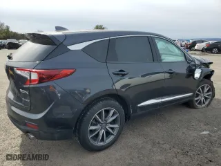 2020 Acura RDX w/Technology Pkg with VIN 5J8TC2H59LL006772, listed as a Copart auction lot 45797615 with 0 mi miles and Salvage Title. Bid and sale history available at carsss.com. Image 3.