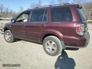 2008 Honda Pilot EX with VIN 5FNYF18498B041495, listed as a Copart auction lot 50946055 with 163,527 mi miles and Salvage Title. Bid and sale history available at carsss.com. Image 2.