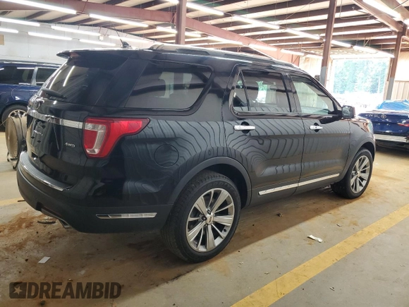2018 Ford Explorer Limited with VIN 1FM5K8F81JGB67127, listed as a Copart auction lot 65184885 with 156,381 mi miles and Clean title. Bid and sale history available at DreamBid. Image 3.