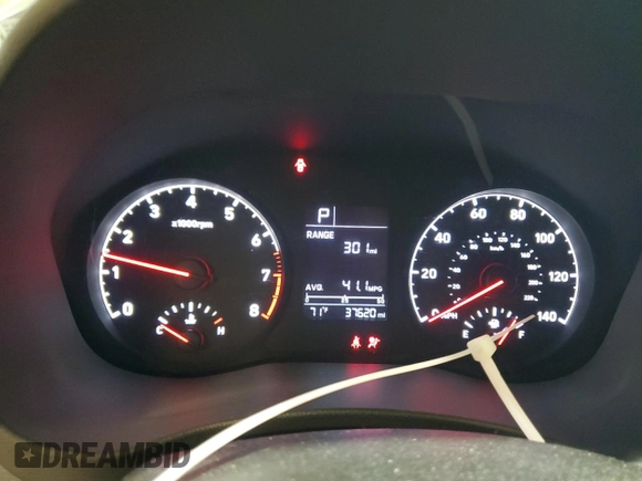 2021 Hyundai Accent SE with VIN 3KPC24A67ME136303, listed as a Copart auction lot 61190995 with 37,620 mi miles and Salvage title. Bid and sale history available at DreamBid. Image 9.