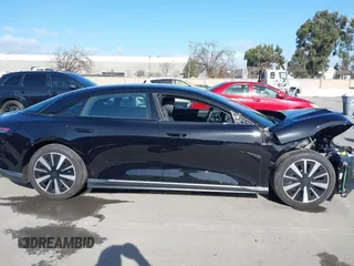 2024 Lucid Air Pure with VIN 50EA1PGA8RA003420, listed as a IAAI auction lot 41593215 with 3,856 mi miles. Bid and sale history available at carsss.com. Image 14.