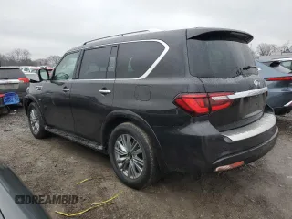 2019 Infiniti QX80 LUXE with VIN JN8AZ2NE0K9229405, listed as a Copart auction lot 78054433 with 65,108 mi miles. Bid and sale history available at carsss.com. Image 2.