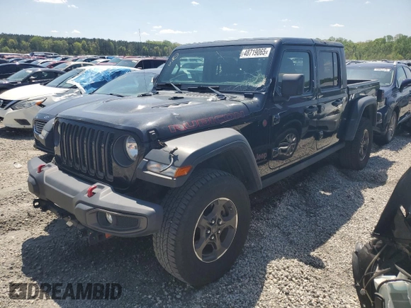 2021 Jeep Gladiator Rubicon with VIN 1C6JJTBG0ML507537, listed as a Copart auction lot 48719065 with 41,445 mi miles and Salvage title. Bid and sale history available at DreamBid. Image 1.