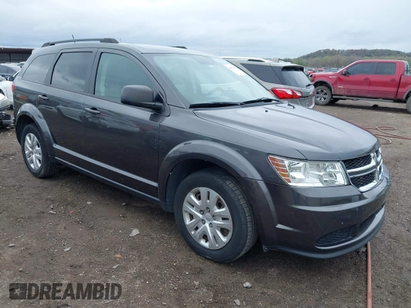 2017 Dodge Journey SE with VIN 3C4PDCAB9HT603595, listed as a IAAI auction lot 41914690 with 104,960 mi miles and . Bid and sale history available at DreamBid. Image 1.