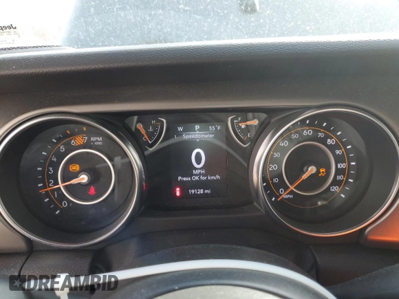 2023 Jeep Wrangler Sport S with VIN 1C4HJXDG8PW675134, listed as a Copart auction lot 85949314 with 19,128 mi miles and Salvage Title. Bid and sale history available at DreamBid. Image 9.