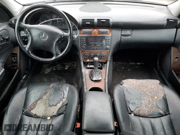 2006 Mercedes-Benz C 280 Luxury with VIN WDBRF54H06F741868, listed as a Copart auction lot 80679604 with 248,120 mi miles and Salvage Title. Bid and sale history available at DreamBid. Image 8.