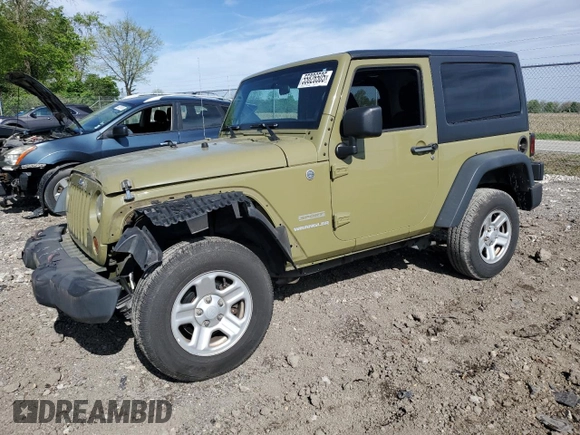 2013 Jeep Wrangler Sport with VIN 1C4AJWAG3DL569588, listed as a Copart auction lot 55826505 with 24,345 mi miles and Salvage title. Bid and sale history available at DreamBid. Image 1.