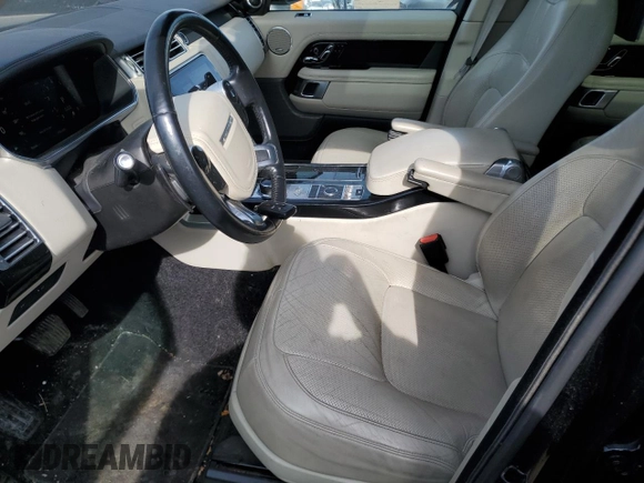 2019 Land Rover Range Rover HSE z VIN SALGS2SV2KA529386, wystawiony jako Copart lot #47824445 z przebiegiem 83 456 mil mil oraz Czysty tytuł • Clean title. Historia ofert i sprzedaży dostępna na DreamBid. Obrazek 7.