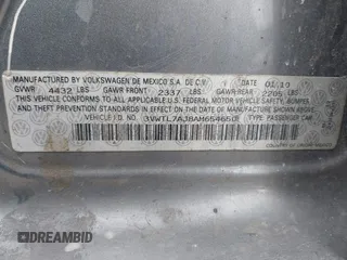 2010 Volkswagen Jetta TDI z VIN 3VWTL7AJ8AM654650, wystawiony jako IAAI lot #42264281 z przebiegiem 189 859 mil mil oraz . Historia ofert i sprzedaży dostępna na DreamBid. Obrazek 9.