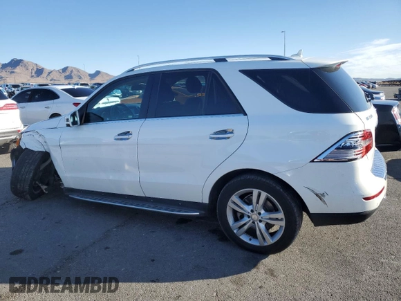 2014 Mercedes-Benz M 350 with VIN 4JGDA5JBXEA382921, listed as a Copart auction lot 45606495 with 135,987 mi miles and Salvage Title. Bid and sale history available at DreamBid. Image 2.