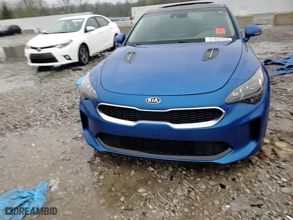 2018 Kia Stinger Premium with VIN KNAE25LA1J6013451, listed as a Copart auction lot 51860335 with 126,376 mi miles and Salvage Title. Bid and sale history available at carsss.com. Image 13.