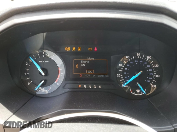 2018 Ford Edge SE with VIN 2FMPK3G97JBB71693, listed as a Copart auction lot 61194895 with 67,992 mi miles and Salvage title. Bid and sale history available at DreamBid. Image 9.