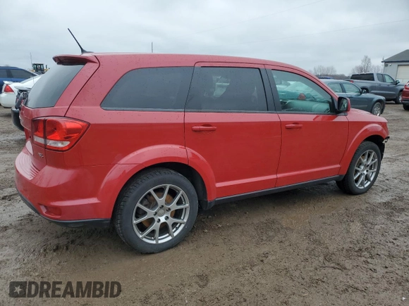 2015 Dodge Journey R/T z VIN 3C4PDCEG3FT688081, wystawiony jako Copart lot #52130025 z przebiegiem 63 813 mil mil oraz Czysty tytuł • Clean title. Historia ofert i sprzedaży dostępna na DreamBid. Obrazek 3.