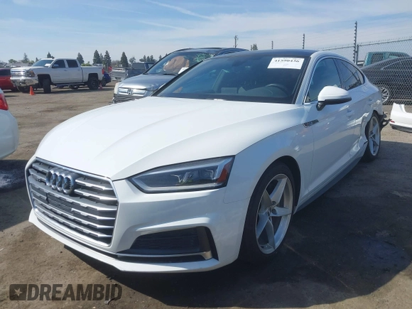 2019 Audi A5 Sportback Premium with VIN WAUDNCF55KA023971, listed as a IAAI auction lot 41590436 with 78,824 mi miles. Bid and sale history available at carsss.com. Image 20.