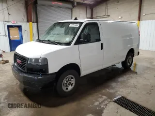 2022 GMC Savana z VIN 1GTZ7GF79N1230444, wystawiony jako Copart lot #47751865 z przebiegiem 43 481 mil mil oraz Szkody całkowita. Historia ofert i sprzedaży dostępna na DreamBid. Obrazek 1.