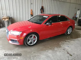 2018 Audi S4 Premium Plus z VIN WAUB4AF43JA019020, wystawiony jako Copart lot #58319915 z przebiegiem 83 157 mil mil oraz Nie do naprawy • Non repairable. Historia ofert i sprzedaży dostępna na DreamBid. Obrazek 1.