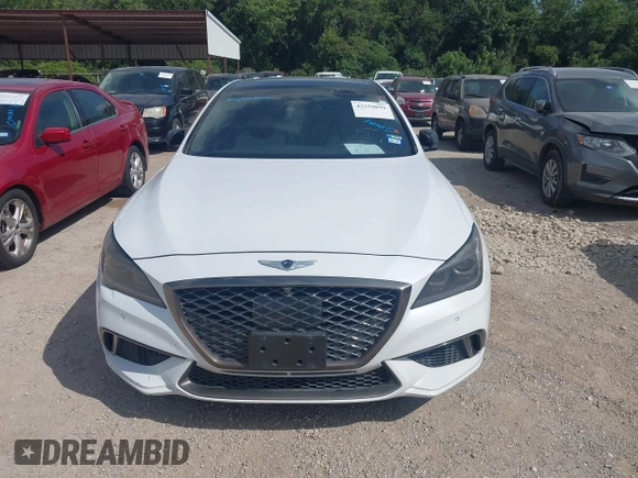2018 Genesis G80 Sport with VIN KMHGN4JB5JU223891, listed as a IAAI auction lot 42559899 with 156,603 mi miles and . Bid and sale history available at DreamBid. Image 12.