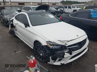 2023 Mercedes-Benz C 300 with VIN W1KWJ8EB5PG128631, listed as a IAAI auction lot 41024597 with 19,226 mi miles and . Bid and sale history available at DreamBid. Image 1.