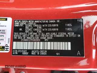 2023 Lexus NX 250 with VIN 2T2ADCEZ7PC002924, listed as a Copart auction lot 58352825 with 23,657 mi miles and Salvage title. Bid and sale history available at DreamBid. Image 14.